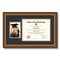 ArtToFrames 8.5x11 inch Diploma Frame with 6" x 8" Inch Image Opening - Framed with Black and Gold Mats, Comes with Regular Acrylic and Sawtooth Hanger for Wall Hanging (DT-8.5x11)